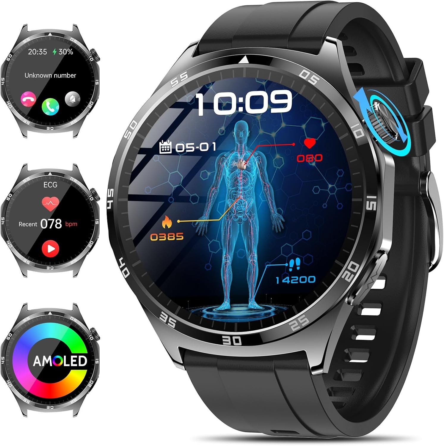 Smartwatch mit 1,43 Zoll AMOLED-Display - bis zu 58% Rabatt