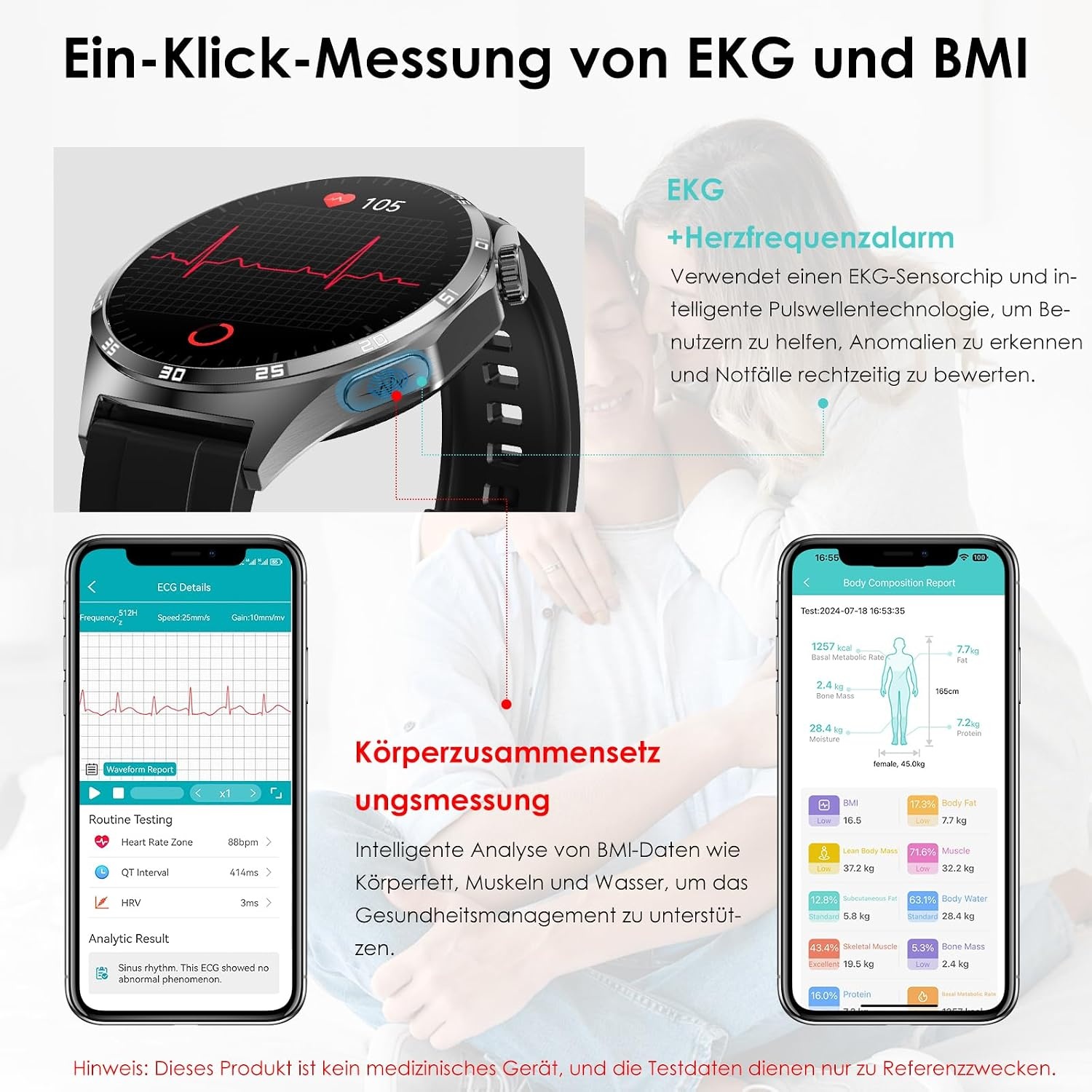 Smartwatch mit 1,43 Zoll AMOLED-Display - bis zu 58% Rabatt