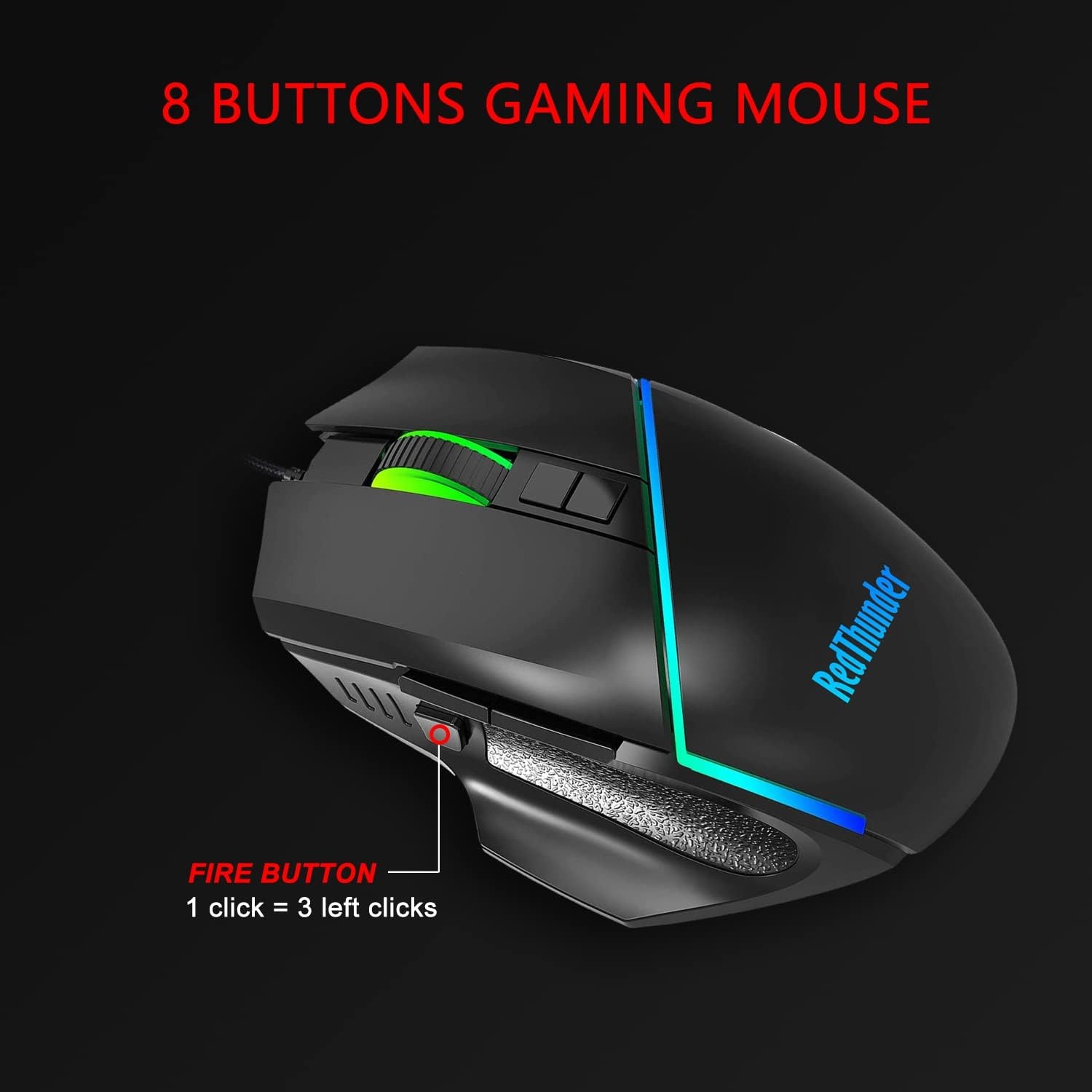 Einhand-Gaming-Tastatur & Maus Set - RGB - Jetzt bis zu 60% Rabatt sparen