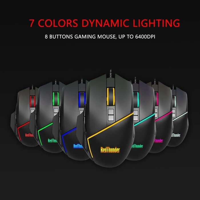 Einhand-Gaming-Tastatur & Maus Set - RGB - Jetzt bis zu 60% Rabatt sparen