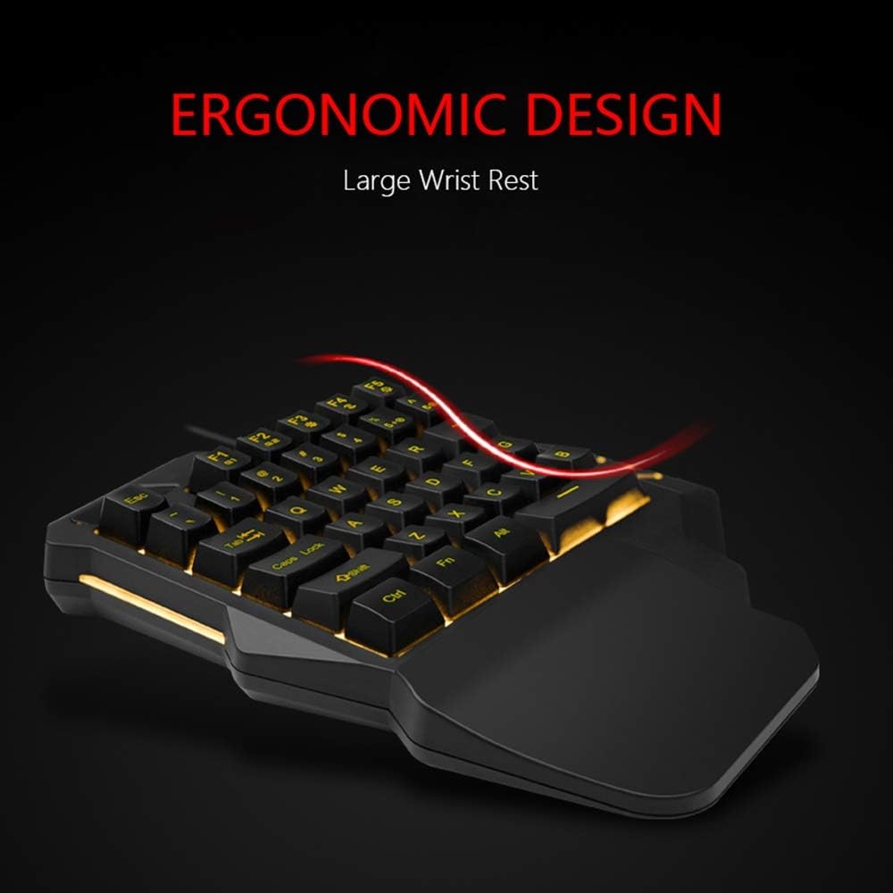 Einhand-Gaming-Tastatur & Maus Set - RGB - Jetzt bis zu 60% Rabatt sparen