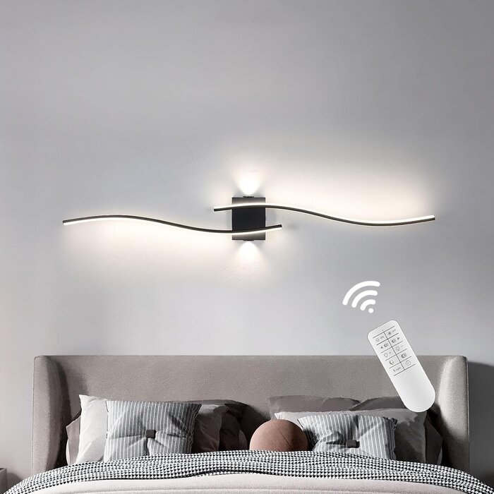 Moderne LED Wandleuchte 120 cm Schwarz - 3000K - Bis zu 61% Rabatt