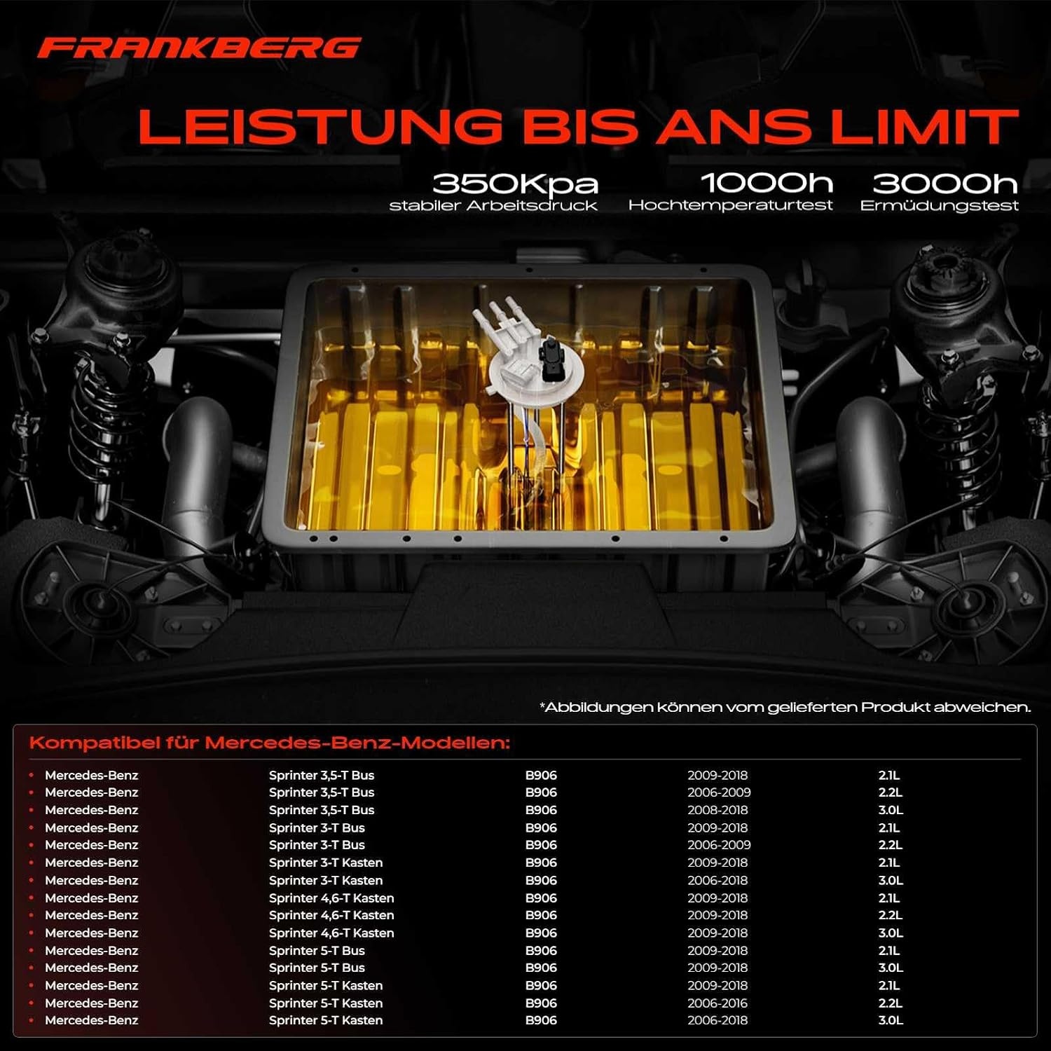 Frankberg Kraftstoffpumpe für Sprinter B906 (06-18) - 4-Pin - bis zu 63% günstiger