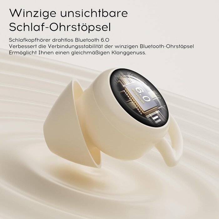 Mini Schlafkopfhörer für Seitenschläfer - Bluetooth 6.0 - bis zu 60% Rabatt