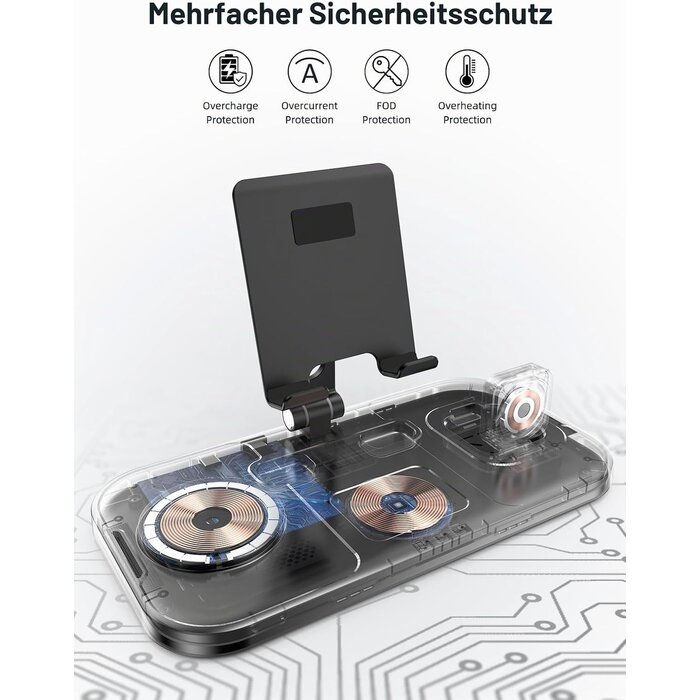 4-in-1 Induktive Ladestation - Bis zu 58% günstiger als im Einzelhandel