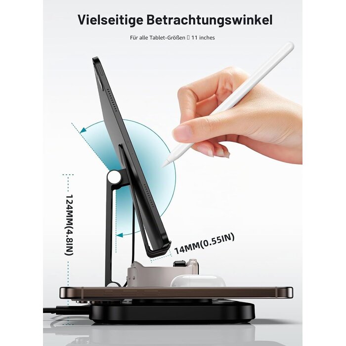 4-in-1 Induktive Ladestation - Bis zu 58% günstiger als im Einzelhandel