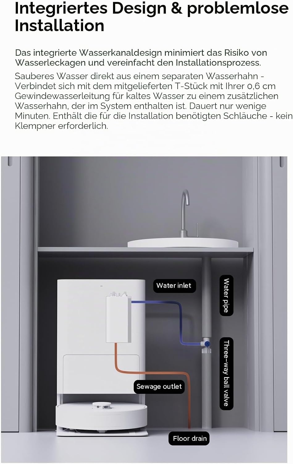 Automatisches Wasseranschluss-Set für Saugroboter - bis zu 59% sparen