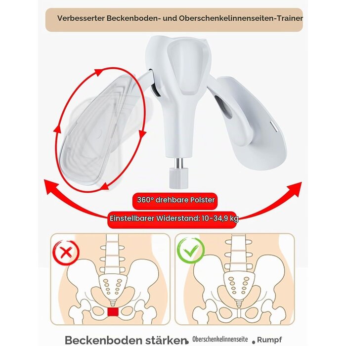 Beckenbodentrainer verstellbar 10-35 kg - Bis zu 59% Rabatt im Outlet