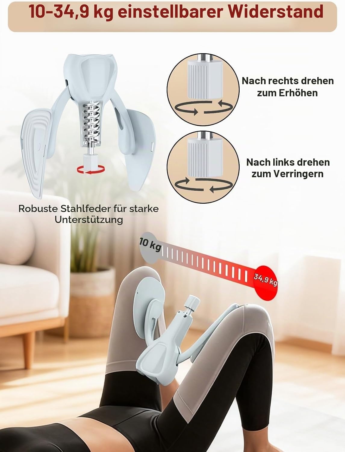 Beckenbodentrainer verstellbar 10-35 kg - Bis zu 59% Rabatt im Outlet