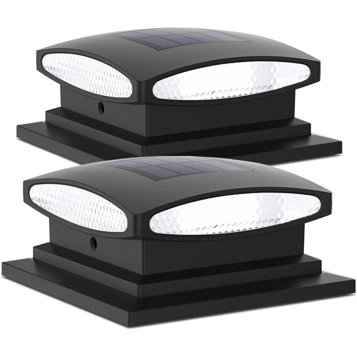 4er Set Solar-Pfostenkappen mit 24 LEDs - bis zu 58% Rabatt