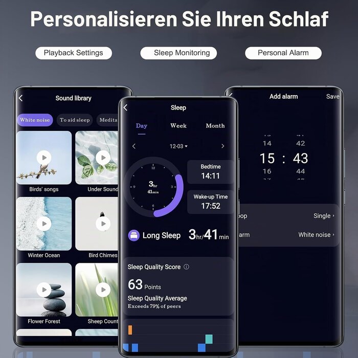 Schlaf-Ohrhörer mit Soundtherapie & Bluetooth 6.0 - jetzt bis zu 58% reduziert