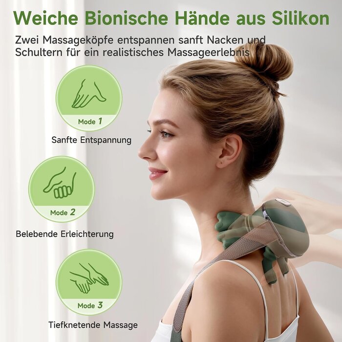 Kabelloses Nackenmassagegerät mit Wärmefunktion - jetzt bis zu 64 % sparen