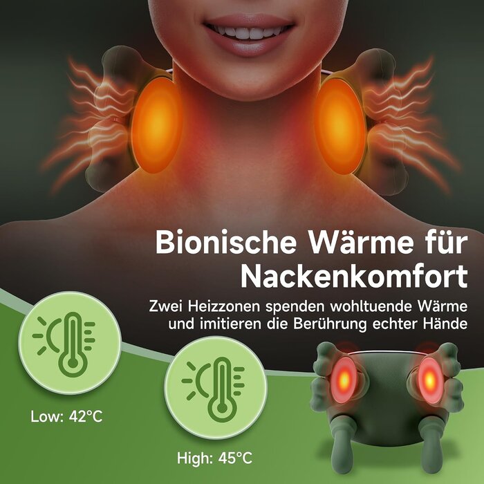 Kabelloses Nackenmassagegerät mit Wärmefunktion - jetzt bis zu 64 % sparen