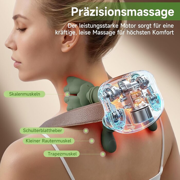 Kabelloses Nackenmassagegerät mit Wärmefunktion - jetzt bis zu 64 % sparen
