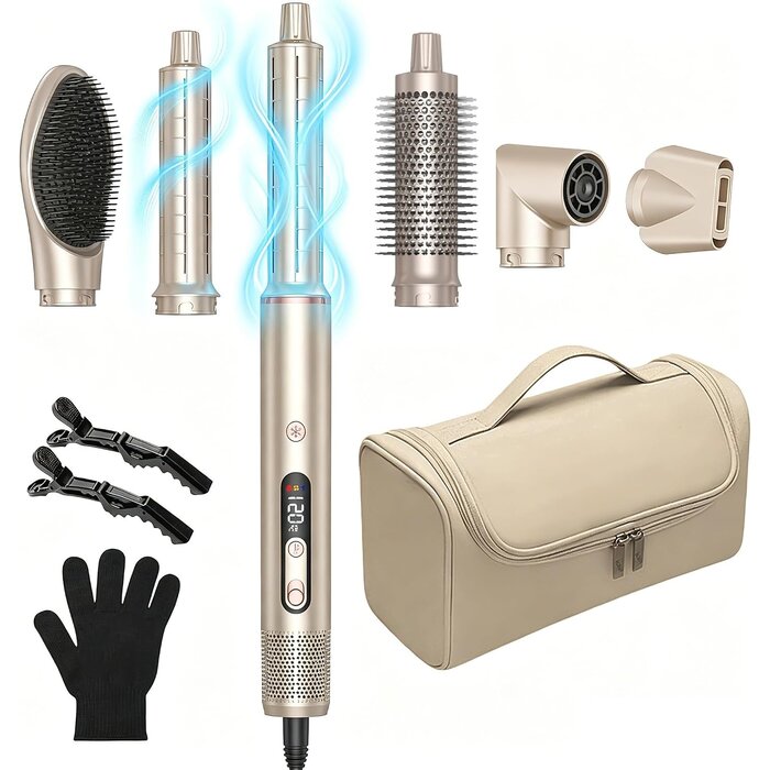 7-in-1 Multistyler Warmluftbürste 1400W - Sparen Sie bis zu 64%!