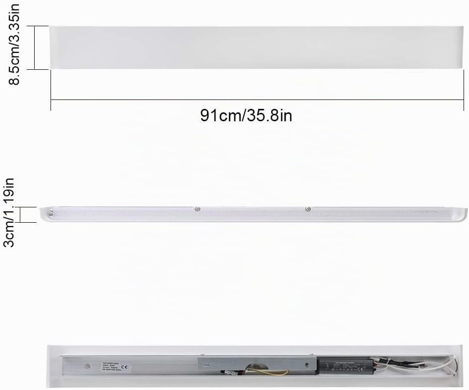 Moderne LED-Wandleuchte 91 cm 30W Warmweiß - Jetzt bis zu 59% Rabatt