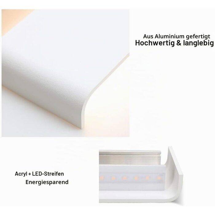 Moderne LED-Wandleuchte 91 cm 30W Warmweiß - Jetzt bis zu 59% Rabatt