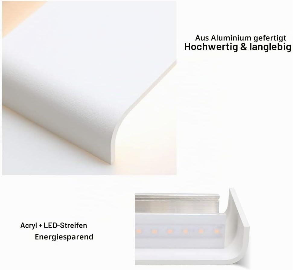 Moderne LED-Wandleuchte 91 cm 30W Warmweiß - Jetzt bis zu 59% Rabatt