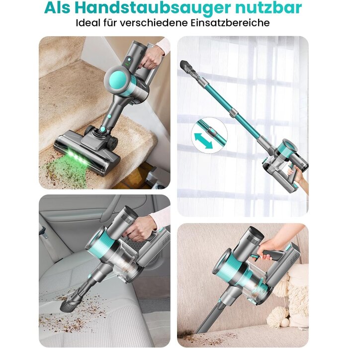 Kabelloser Staubsauger - 45.000 Pa mit LED-Display - Jetzt bis zu 65% sparen
