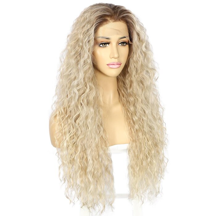 Blonde Locken-Perücke Lace-Front 26 Zoll - jetzt bis zu 59% günstiger sichern