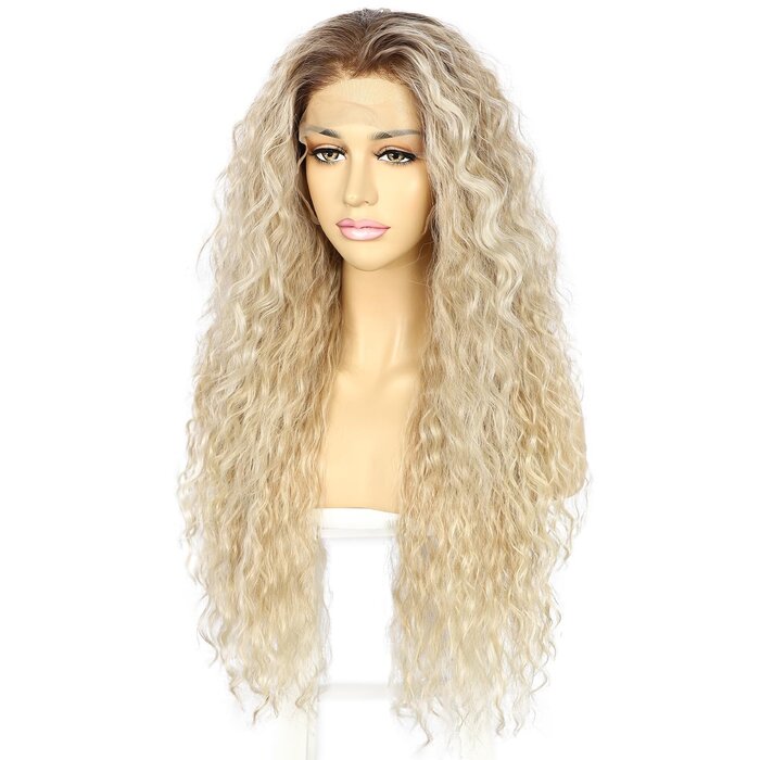 Blonde Locken-Perücke Lace-Front 26 Zoll - jetzt bis zu 59% günstiger sichern