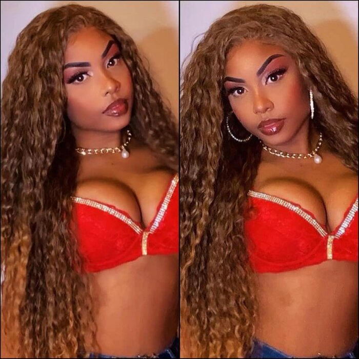 Blonde Locken-Perücke Lace-Front 26 Zoll - jetzt bis zu 59% günstiger sichern