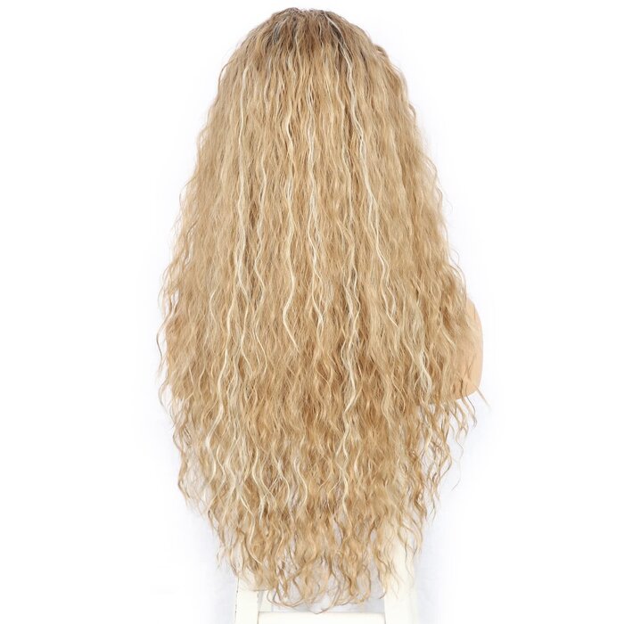 Lockige Ombre-Perücke, Lace Front, 66 cm - jetzt bis zu 62% reduziert