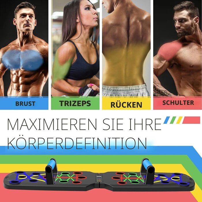 26-in-1 Push-up-Board mit LED-Zähler - Effektives Training - Bis zu 60% Rabatt