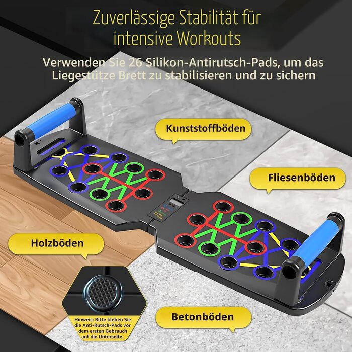 26-in-1 Push-up-Board mit LED-Zähler - Effektives Training - Bis zu 60% Rabatt