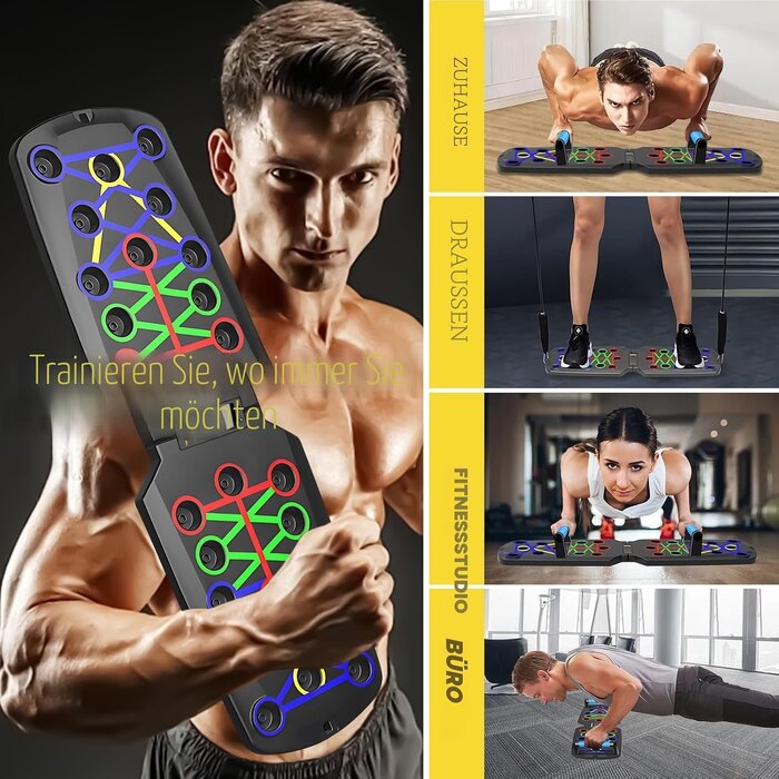 26-in-1 Push-up-Board mit LED-Zähler - Effektives Training - Bis zu 60% Rabatt