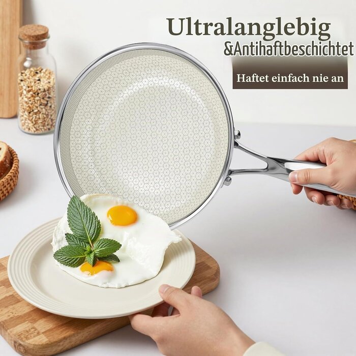 Premium Edelstahl-Bratpfanne 20 cm mit Deckel - bis zu 62% sparen