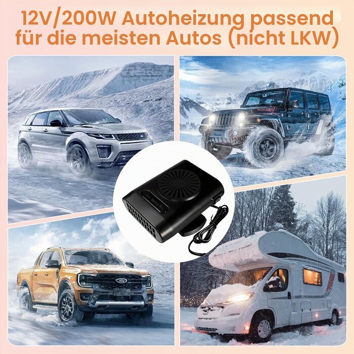Tragbare 12V Auto-Heizung & Scheibenenteiser - Jetzt bis zu 30% Rabatt