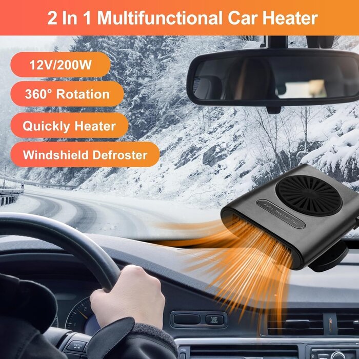 Tragbare 12V Auto-Heizung & Scheibenenteiser - Bis zu 30% Rabatt
