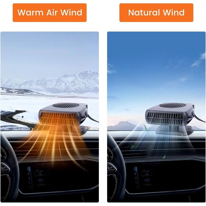 12V Auto-Heizlüfter & Entfroster - 200W - Sparen Sie bis zu 30% im Outlet