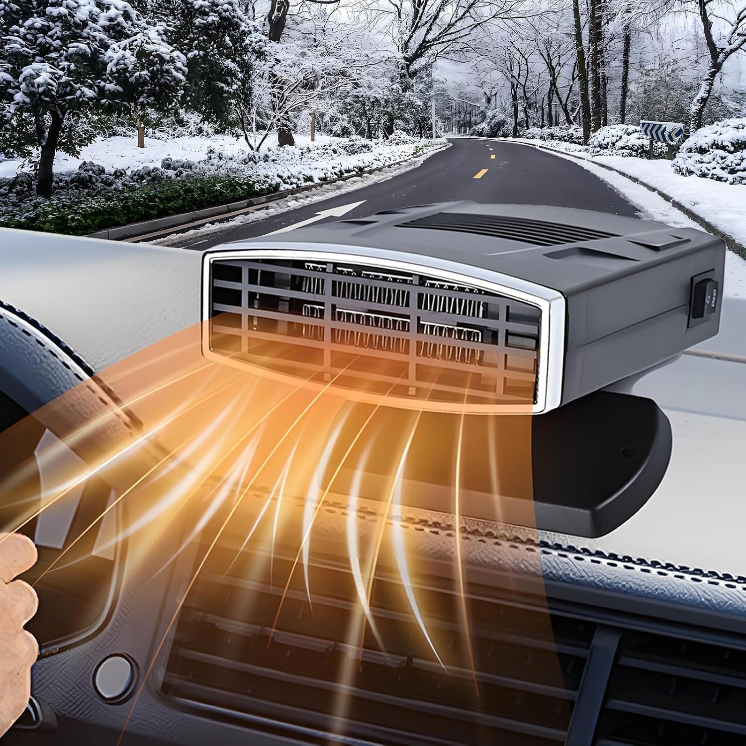Tragbare Autoheizung 12V 200W mit 360°-Gelenk - bis zu 30% Rabatt