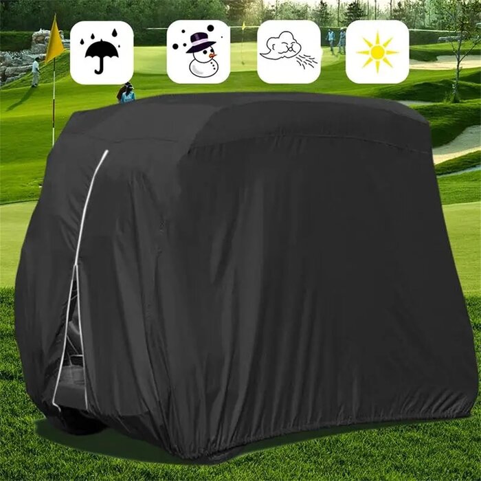 Premium Golfcart Abdeckung für 4-Sitzer - wasserdicht & robust - bis zu 32% Rabatt