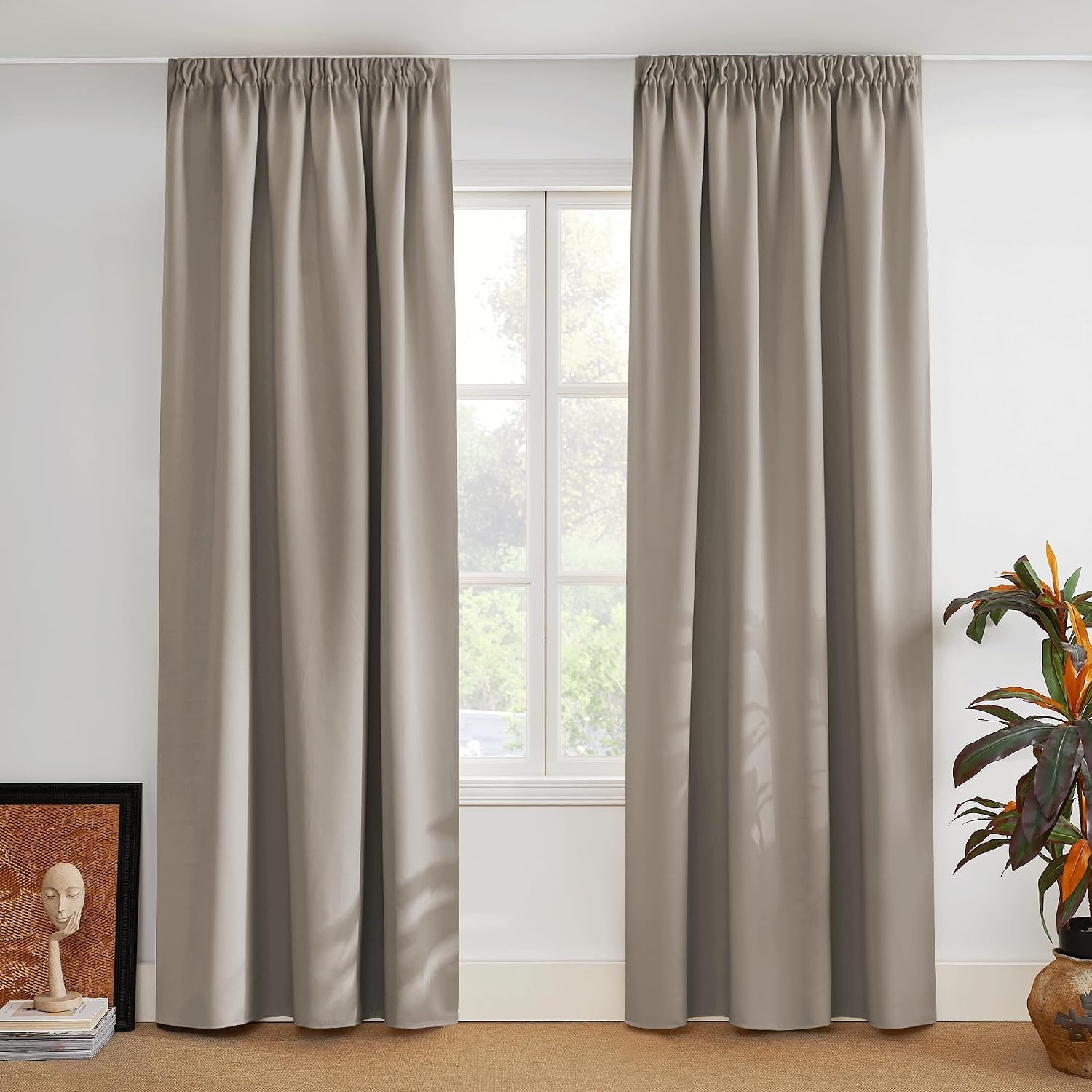 Verdunkelungsvorhänge 2er-Set 140x280cm Sand - bis zu 33% reduziert