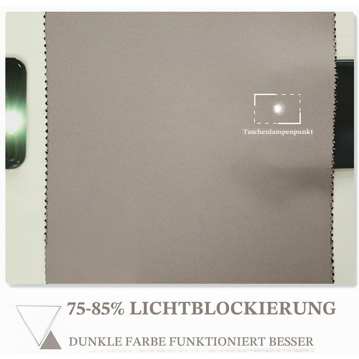 Verdunkelungsvorhänge 2er-Set 140x280cm Sand - bis zu 33% reduziert