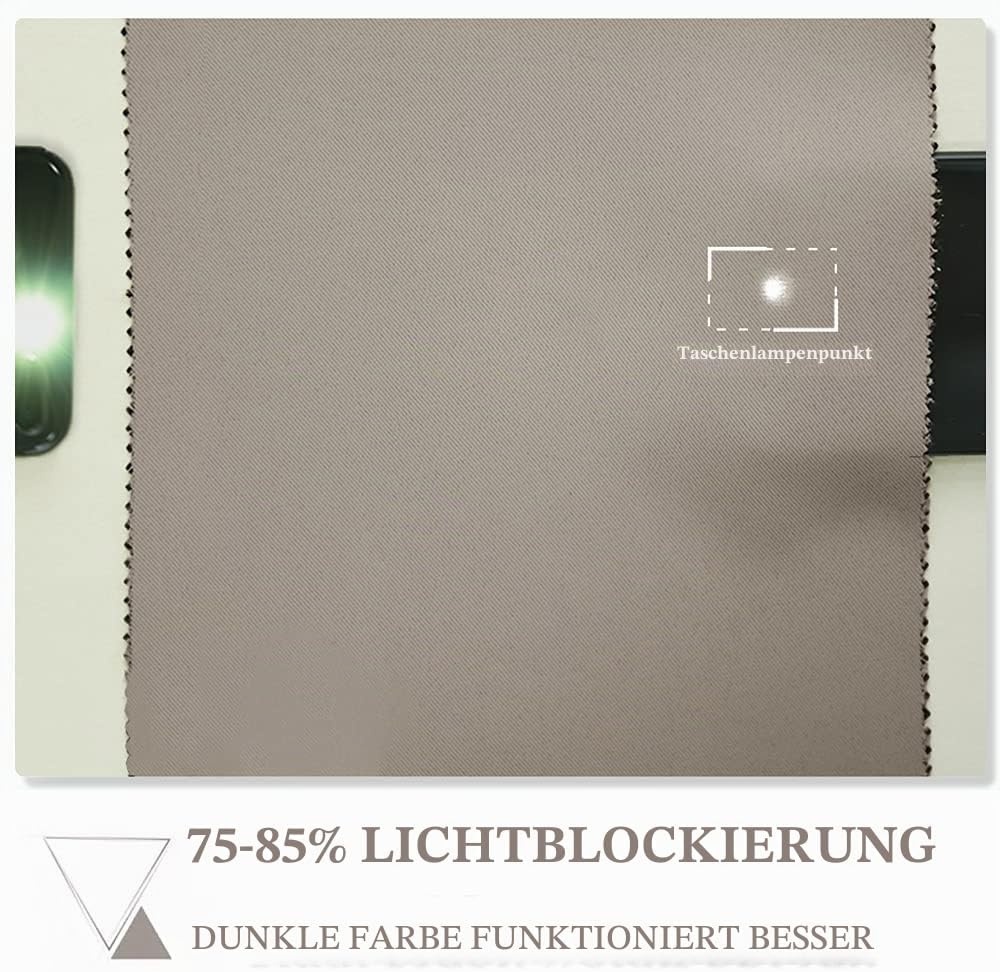 Verdunkelungsvorhänge 2er-Set 140x280cm Sand - bis zu 33% reduziert