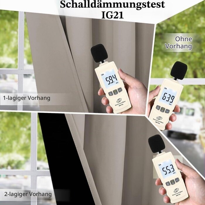 Verdunkelungsvorhänge 2er Set Sand 260x140cm | Jetzt bis zu 34% Rabatt