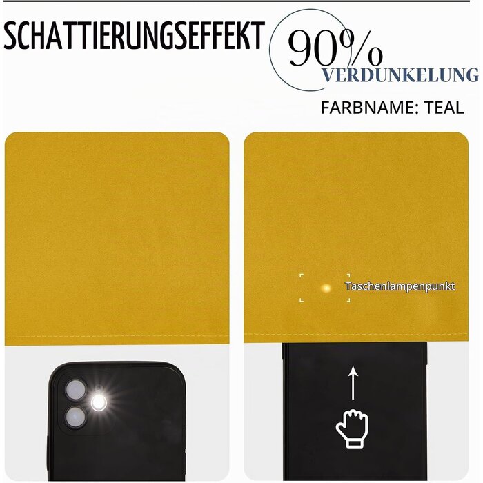 Edles Thermovorhang Set Gold, 140x175 cm - Jetzt bis zu 33% sparen