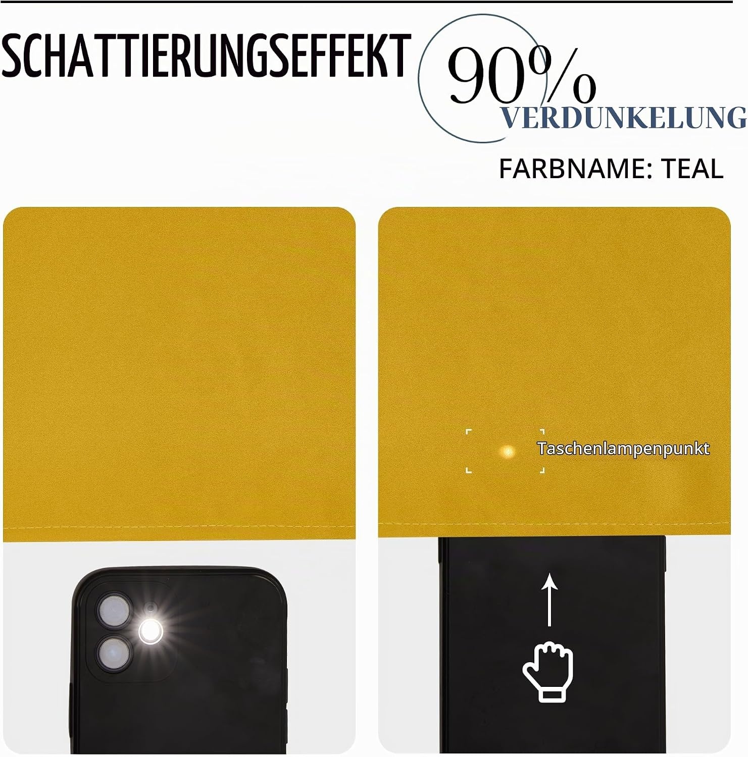 Edles Thermovorhang Set Gold, 140x175 cm - Jetzt bis zu 33% sparen