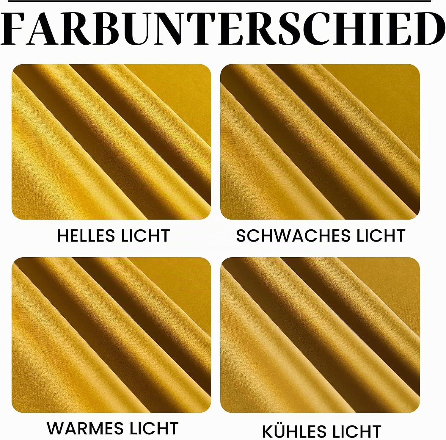 Edles Thermovorhang Set Gold, 140x175 cm - Jetzt bis zu 33% sparen