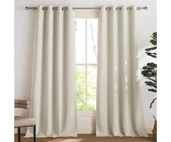 2er-Set Verdunkelungsvorhänge, Lichtbeige, 132x260cm - bis zu 33% reduziert