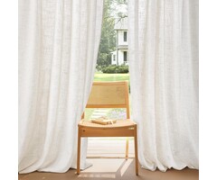Leinenoptik Vorhang 300x225 cm - Helles Leinen - Bis zu 33% reduziert
