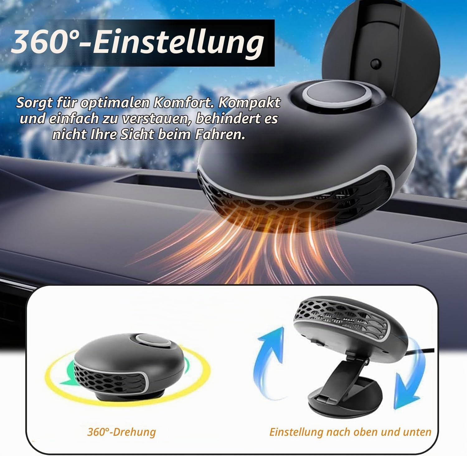 12V Auto-Heizung 150W Scheibenenteiser - 21% Rabatt
