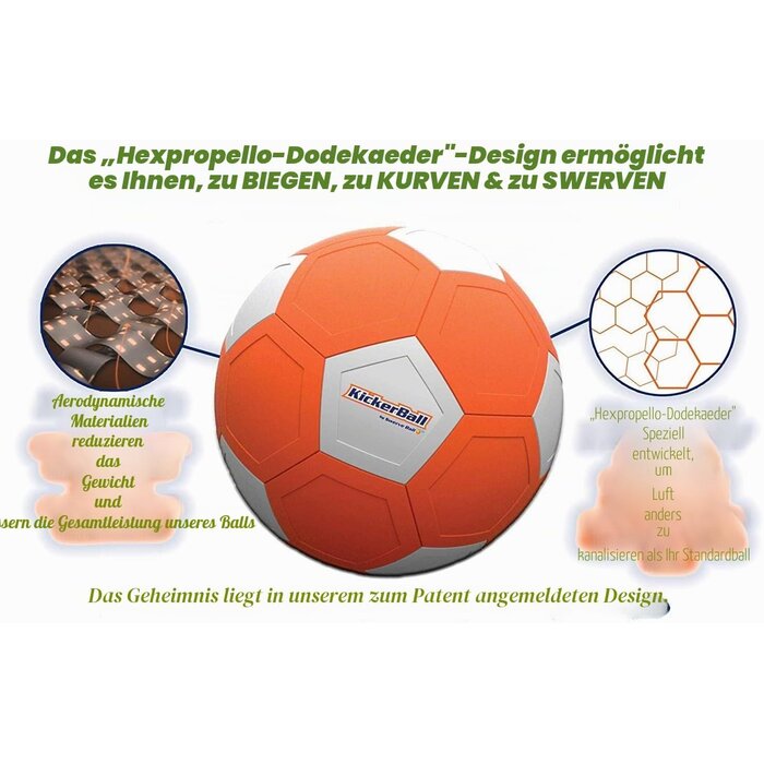 Trick-Fußball für Profi-Effet, 22 cm - jetzt bis zu 59% Rabatt sichern!