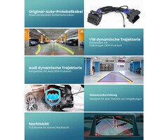 Rückfahrkamera für VW, Audi & Skoda - mit dynamischen Hilfslinien bis zu 55% Rabatt