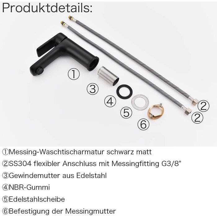 Moderne Waschtischarmatur Mattschwarz - Jetzt bis zu 62% Rabatt sichern!