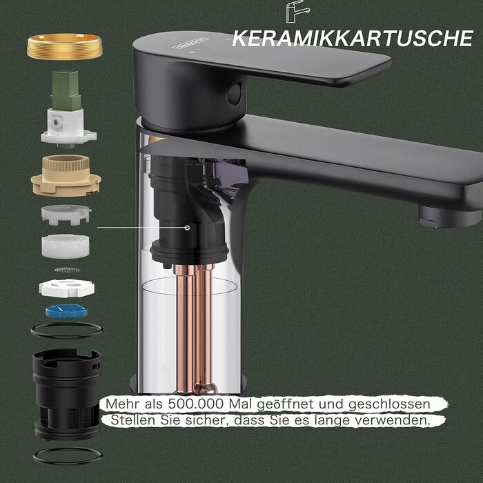 Moderne Waschtischarmatur Mattschwarz - jetzt bis zu 62% Rabatt sichern